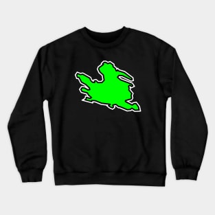 Mayne Island Simple Silhouette - Lime Green Flavour - Mayne Island Crewneck Sweatshirt